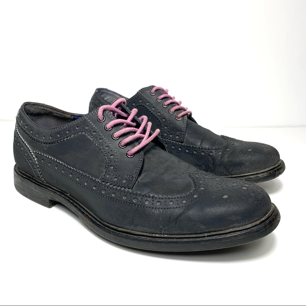 Cole Haan Brogue Men’s Gray Wingtip Oxford Shoes 7